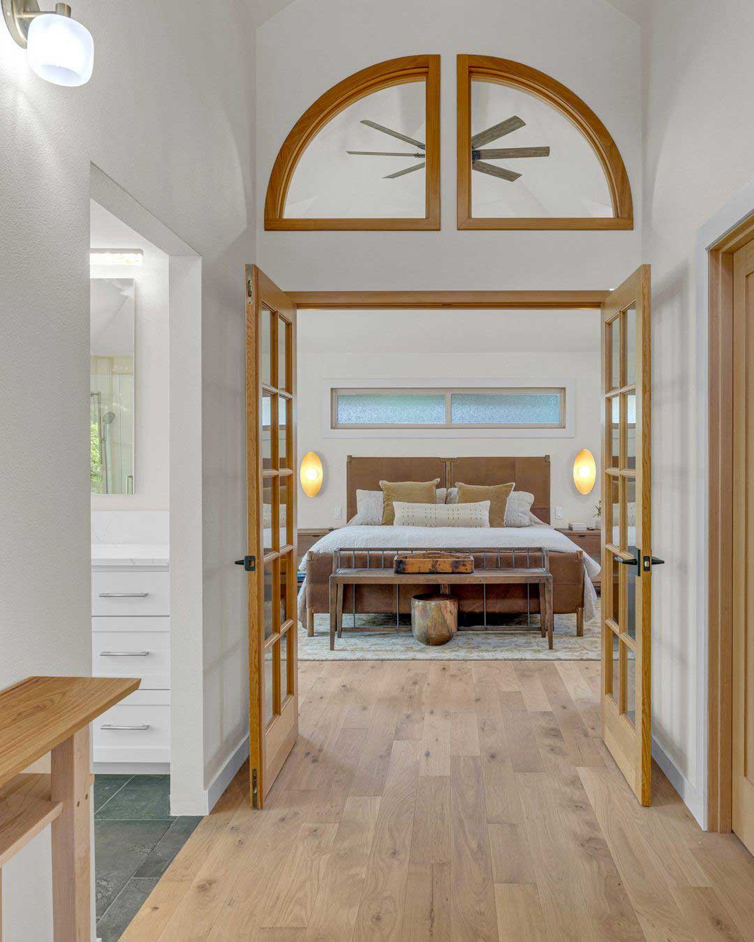 Bedroom view from hallway in Sunriver, OR