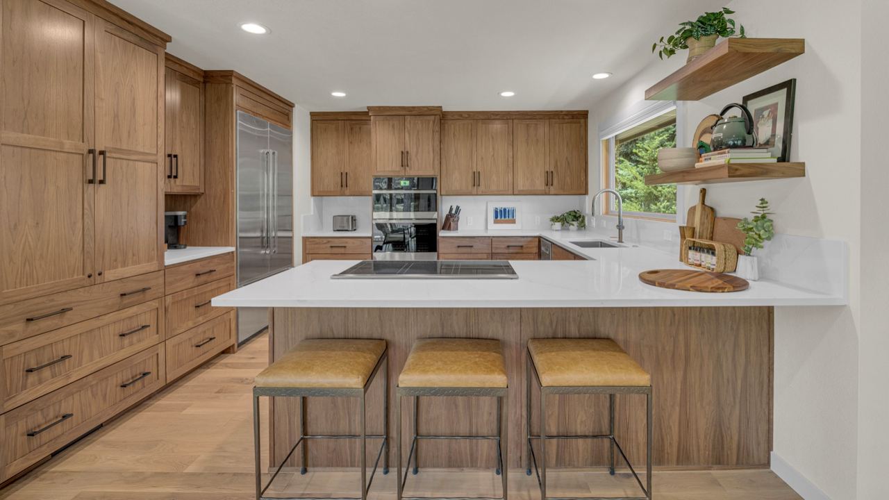 Kitchen and counter in Sunriver, OR